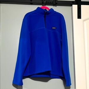 Lands Ends Vibrant Blue Fleece Top